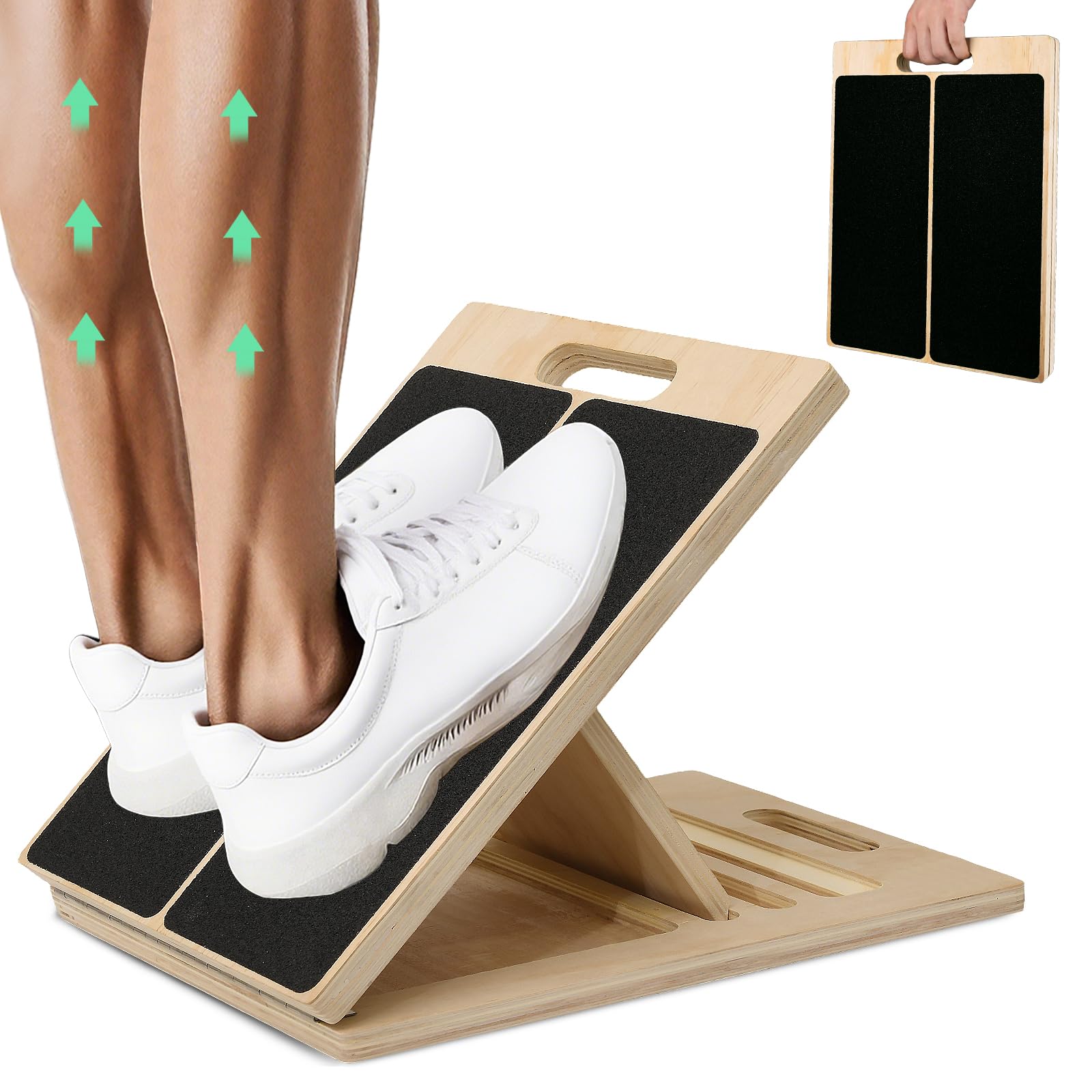 Balance Board Fitness - 2'si 1 Arada Ahşap Denge Tahtası