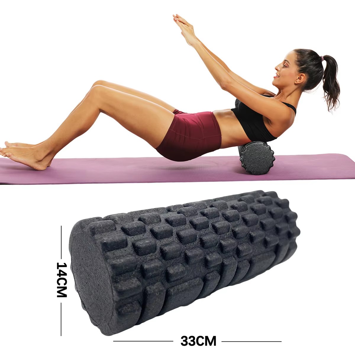 Foam Roller - 30/33cm Fitness köpük rulo Yoga masaj