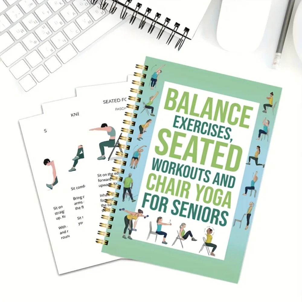 Yoga Fitness Journal - Yaşlılar İçin Sandalye Yoga Egzersiz Defteri