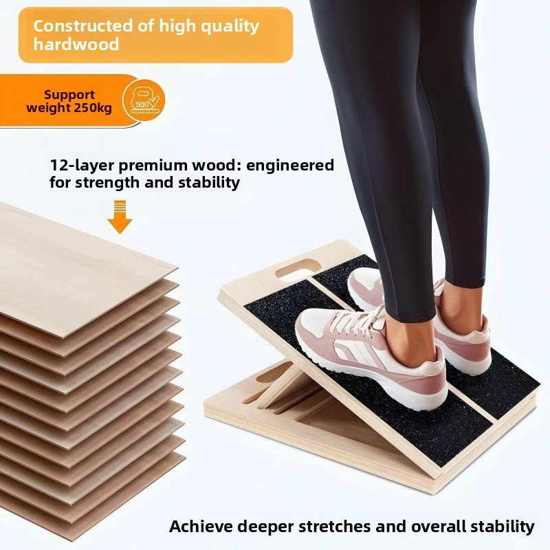Balance Board Fitness - Taşınabilir Ahşap Ayarlanabilir Denge Tahtası Ev