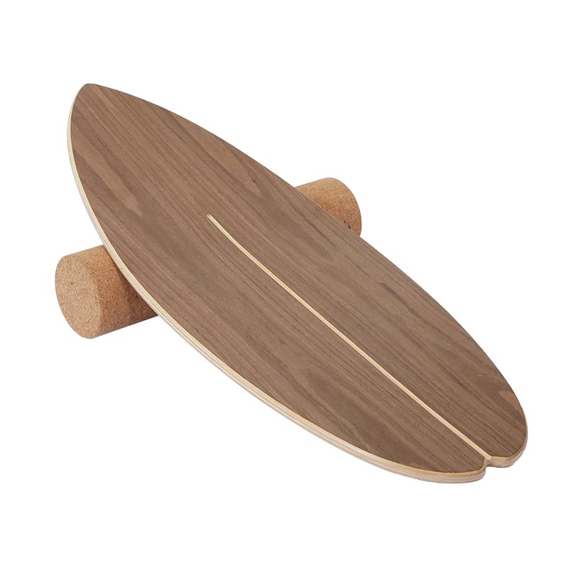 Balance Board Fitness - Modern Sağlam Ahşap Sörf Tahtası Denge