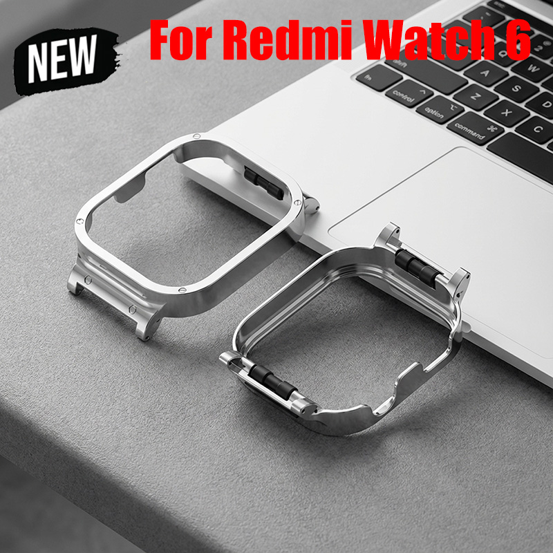 Fitness Tracker Band - Metal çerçeve kulak koruyucu kabuk Redmi