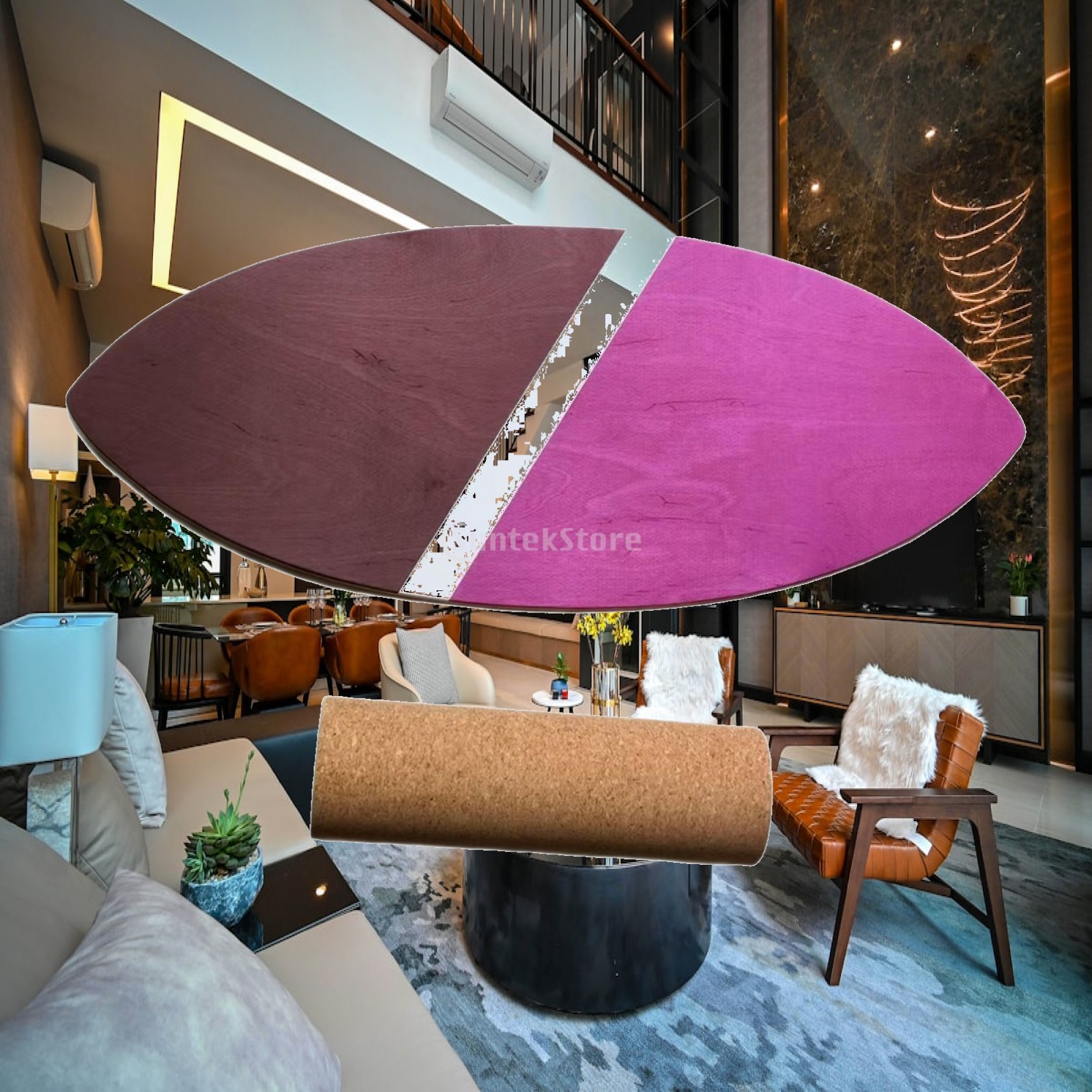Balance Board Fitness - Ahşap Denge Tahtası Roller Denge Sörf