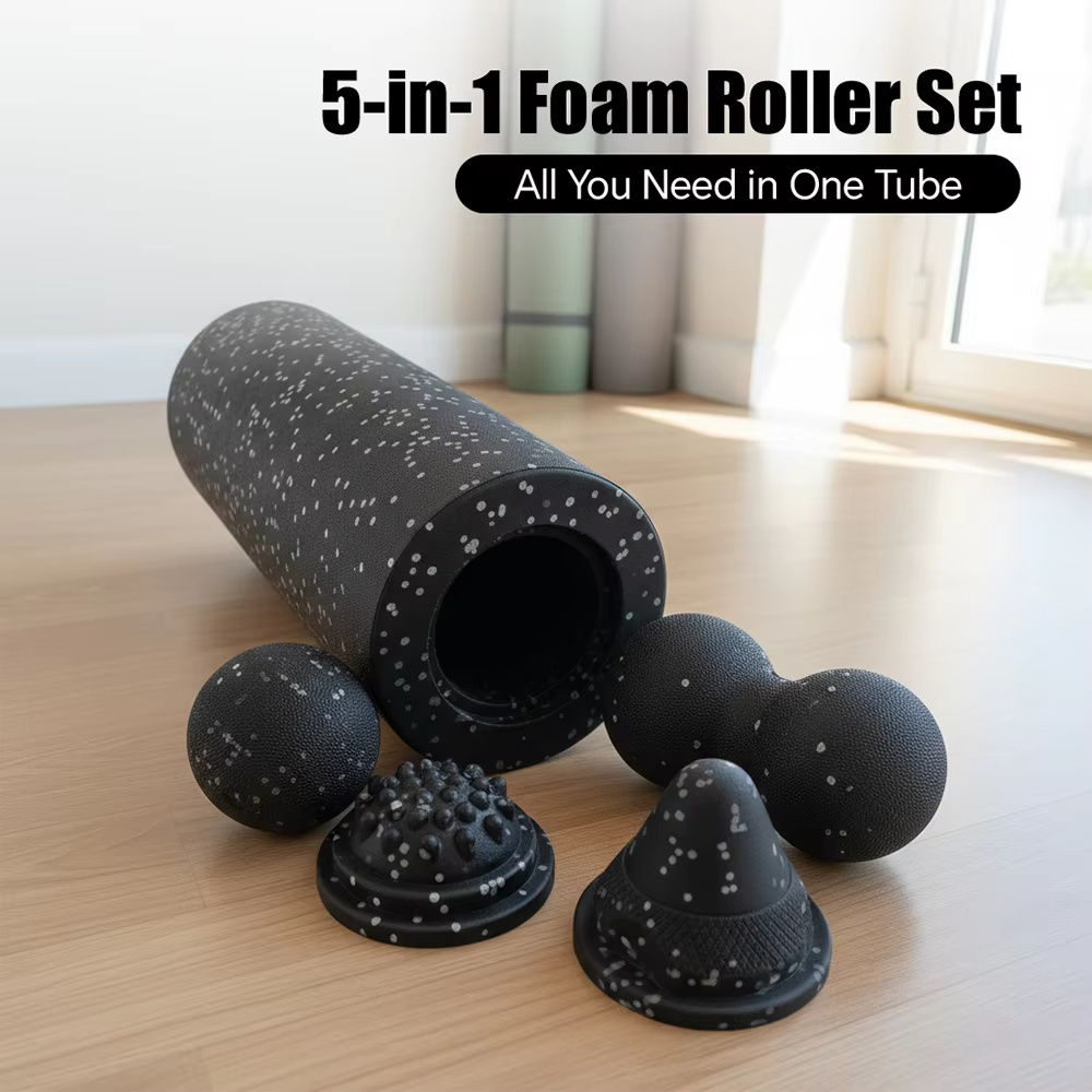 Foam Roller - 5'i 1 Arada Fasya Rulo Seti