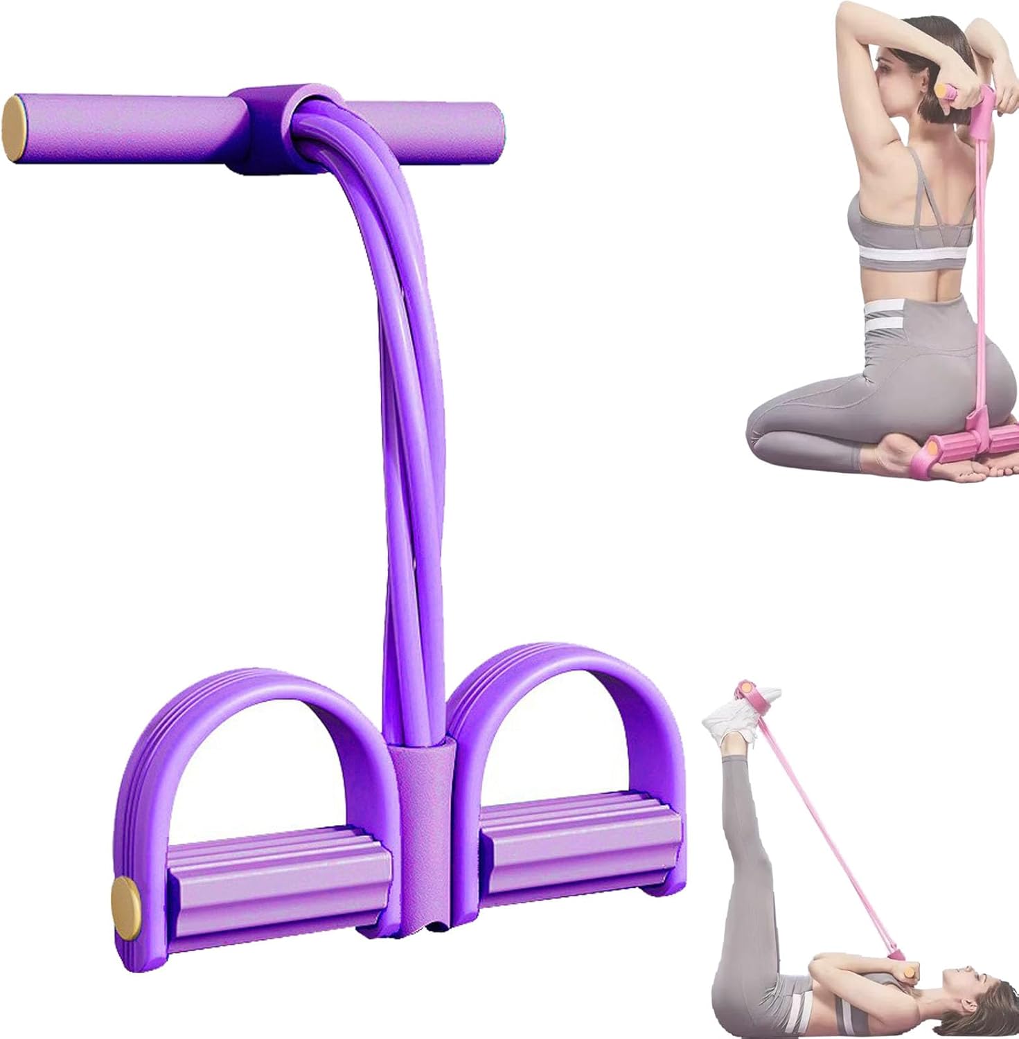 Yoga Fitness Stretching Strap - 4/6 Tüplü Germe Aleti Çok Fonksiyonlu