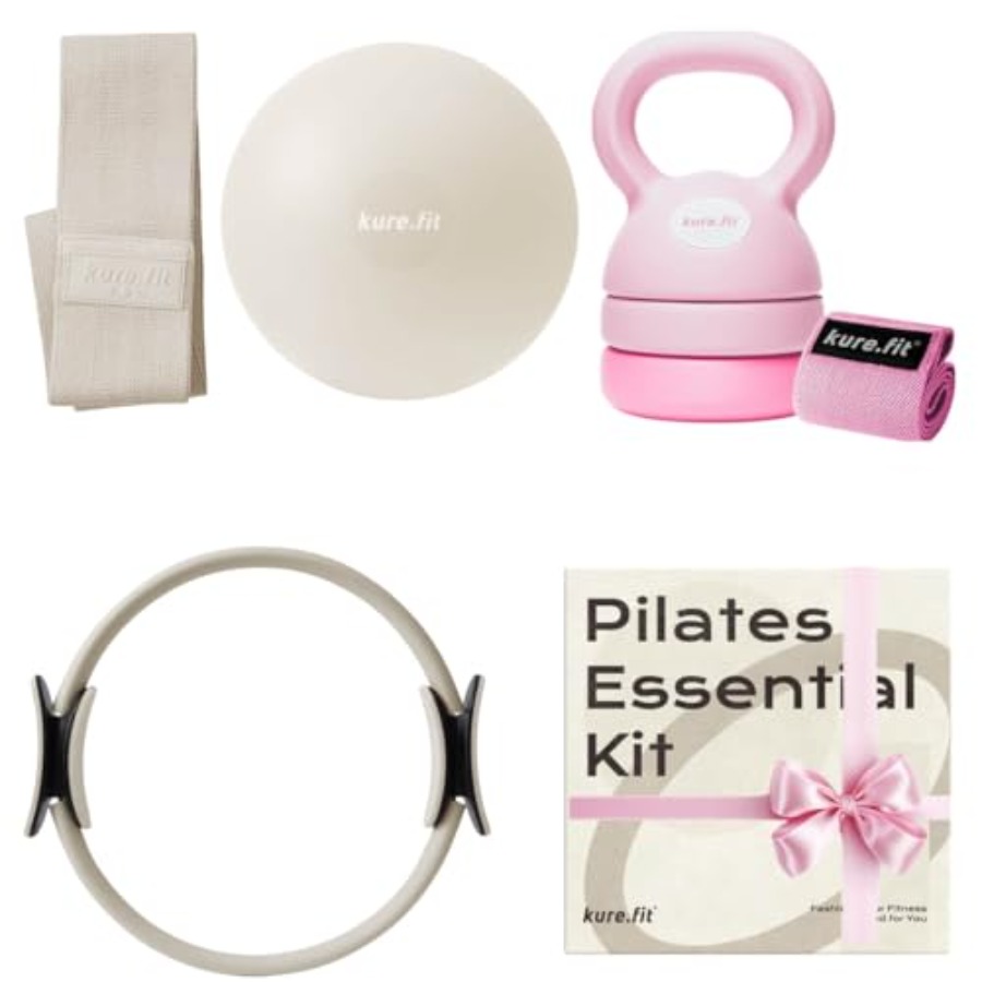 Evde Pilates İçin Pembe Ayarla - Kettlebell incelemesi ve fiyatı
