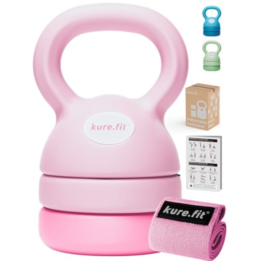 Evde Pilates İçin Pembe Ayarla - Kettlebell incelemesi ve fiyatı